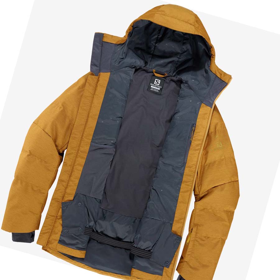 Chaquetas De Esquí Salomon SNOWSHELTER Hombre Marrom | MX 3338OKI